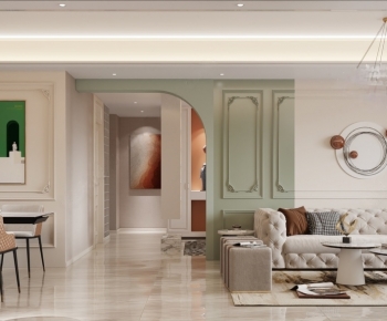 French Style A Living Room-ID:223320965