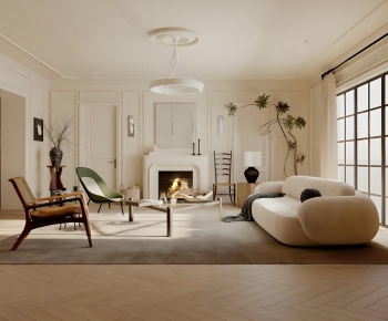 French Style A Living Room-ID:712122929