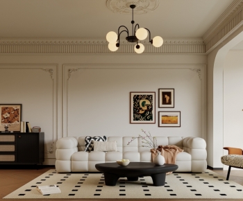 French Style A Living Room-ID:893590549