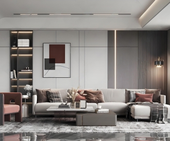 Modern A Living Room-ID:392766954