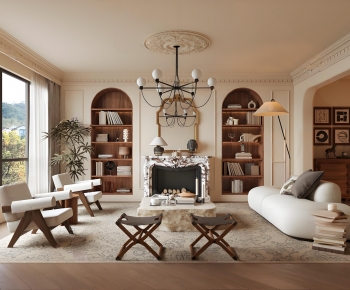 French Style A Living Room-ID:130247125