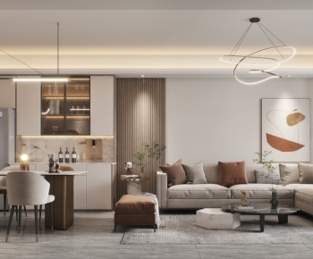 Modern A Living Room-ID:877561096