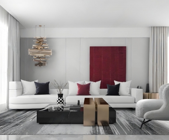 Modern A Living Room-ID:670542003