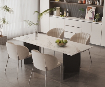 Modern Dining Table And Chairs-ID:107949027