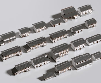 New Chinese Style Residential Building-ID:445033076