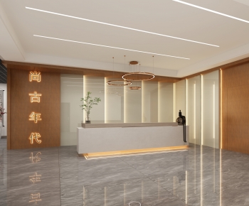 Modern Office Reception Desk-ID:431014065