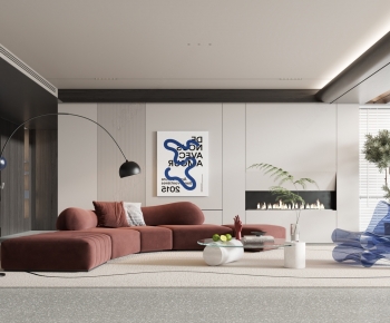 Modern A Living Room-ID:369689556