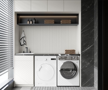 Modern Laundry Cabinet-ID:177443984