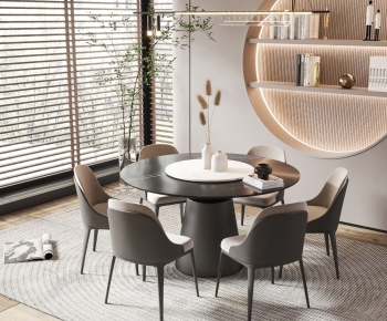 Modern Dining Table And Chairs-ID:640213011