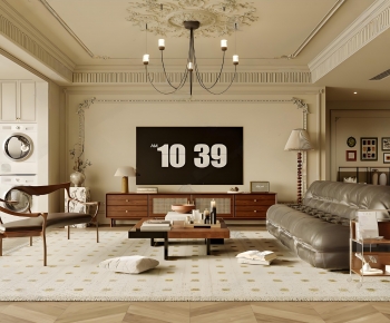 French Style A Living Room-ID:614240882