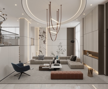 Modern A Living Room-ID:845125917