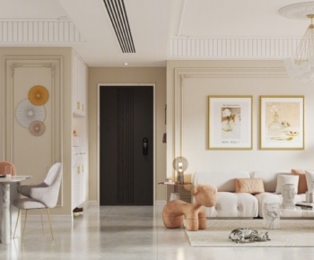 French Style A Living Room-ID:391680004