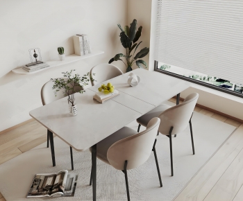 Modern Dining Table And Chairs-ID:195837971
