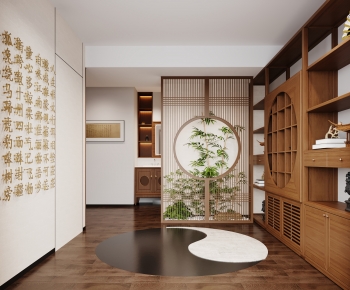 New Chinese Style Hallway-ID:281244997