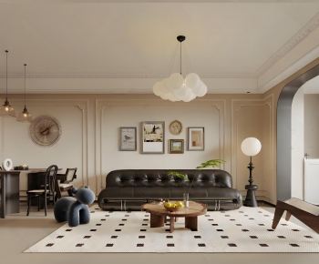 French Style A Living Room-ID:454430105