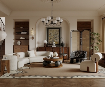 French Style A Living Room-ID:120749576