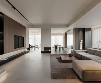 Modern A Living Room-ID:595432043