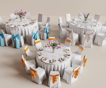 Modern Dining Table And Chairs-ID:347421881