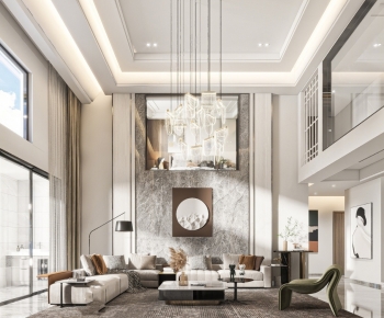 Modern A Living Room-ID:672987943