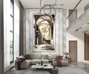 Modern A Living Room-ID:793813947