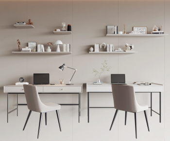 Modern Computer Desk And Chair-ID:779573927