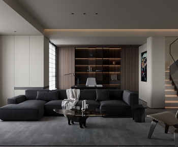 Modern A Living Room-ID:487509978