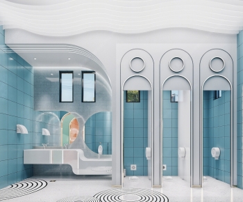 Modern Public Toilet-ID:624881039