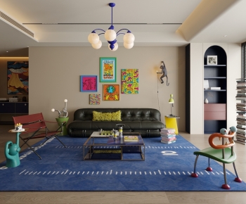 Modern A Living Room-ID:482362994