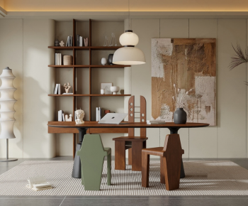 Wabi-sabi Style Study Space-ID:361480006