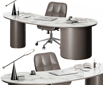 Modern Office Desk And Chair-ID:767052894
