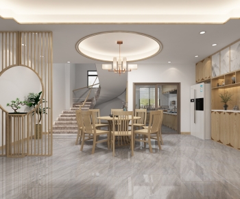 New Chinese Style Dining Room-ID:424273974