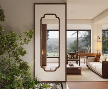 New Chinese Style Hallway-ID:645782951
