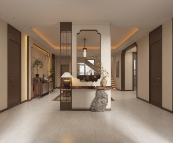 New Chinese Style Hallway-ID:830657965