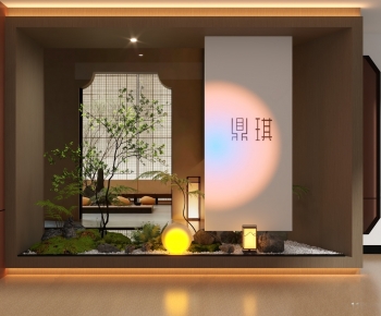 New Chinese Style Plant Landscaping-ID:854721071