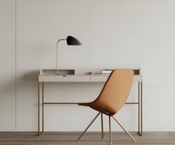Modern Computer Desk And Chair-ID:354614977