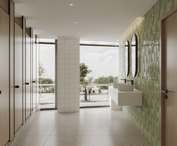 Modern Public Toilet-ID:313798905
