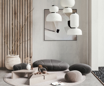 Wabi-sabi Style Sofa Stool-ID:280555969