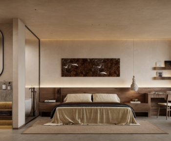 Wabi-sabi Style Guest Room-ID:753319361