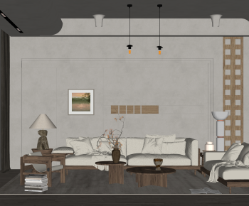 Wabi-sabi Style A Living Room-ID:211146125