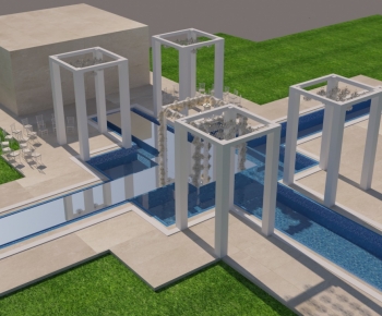 Modern Rockery Waterscape-ID:280921948