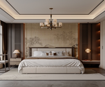 New Chinese Style Bedroom-ID:811070922