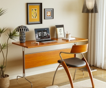 Modern Computer Desk And Chair-ID:846795087