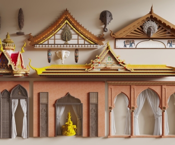 Southeast Asian Style Door-ID:818392041
