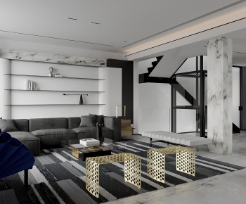 Modern A Living Room-ID:556355005