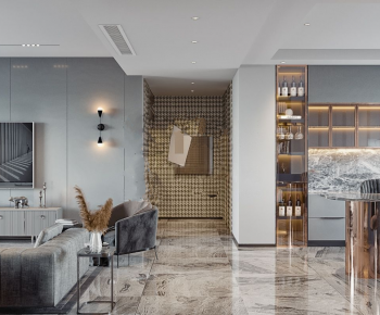 Modern A Living Room-ID:353528029