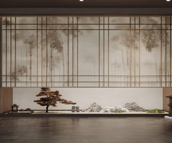 New Chinese Style Plant Landscaping-ID:364540101