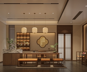 New Chinese Style Teahouse Tea House-ID:813189033