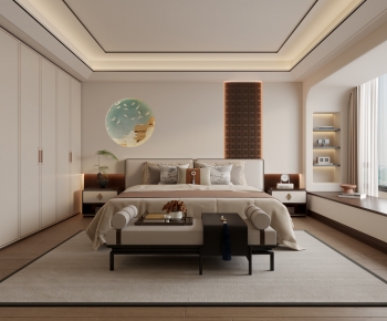 New Chinese Style Bedroom-ID:341233973