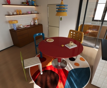 Modern Dining Table And Chairs-ID:123760713