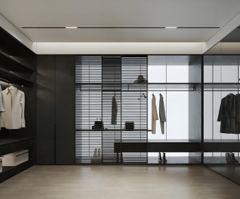 Modern Clothes Storage Area-ID:878228901